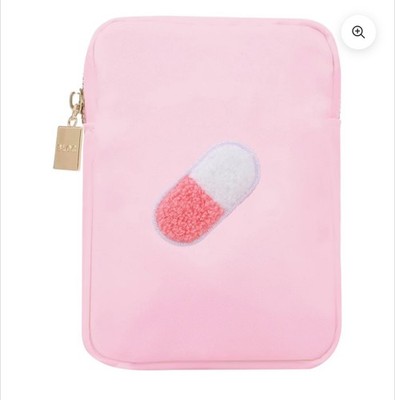 $38 Bloc Bags Mini pill Cosmetic Bag in Pink New 4