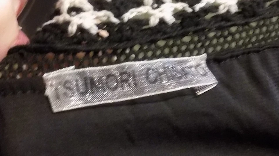 0 2 vintage anos 90 Tsumori Chisato luas vestido de seda preto punk grunge mangas bufantes - Imagem 4 de 4