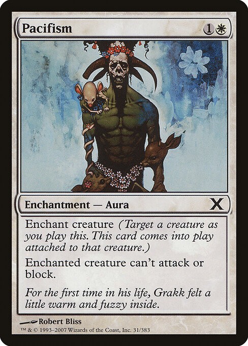 Pacifism NonFoil Tenth Edition 31 NM MTG