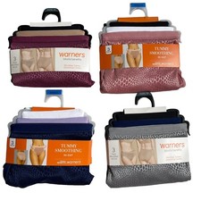 Warner's Womens 3X Size 10 Blissful Benefits Micro Hi-Cuts panties One pack of 3