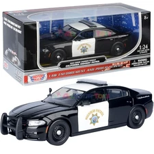 MOTORMAX 2023 DODGE CHARGER CHP California Highway Patrol Police Car Model 76807