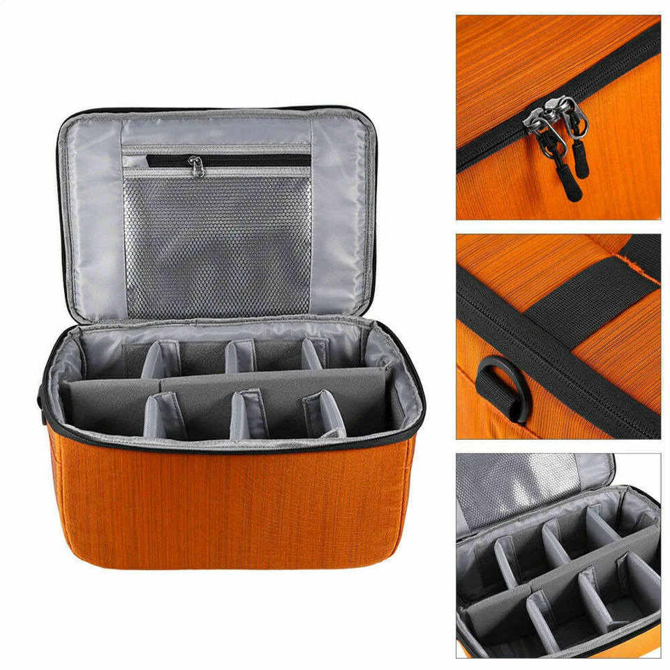 Bolsa para cámara DSLR SLR Inserto Partición Flexible Acolchado Estuche para cámara Bolsa para lentes Inserto Foto 2 de 4