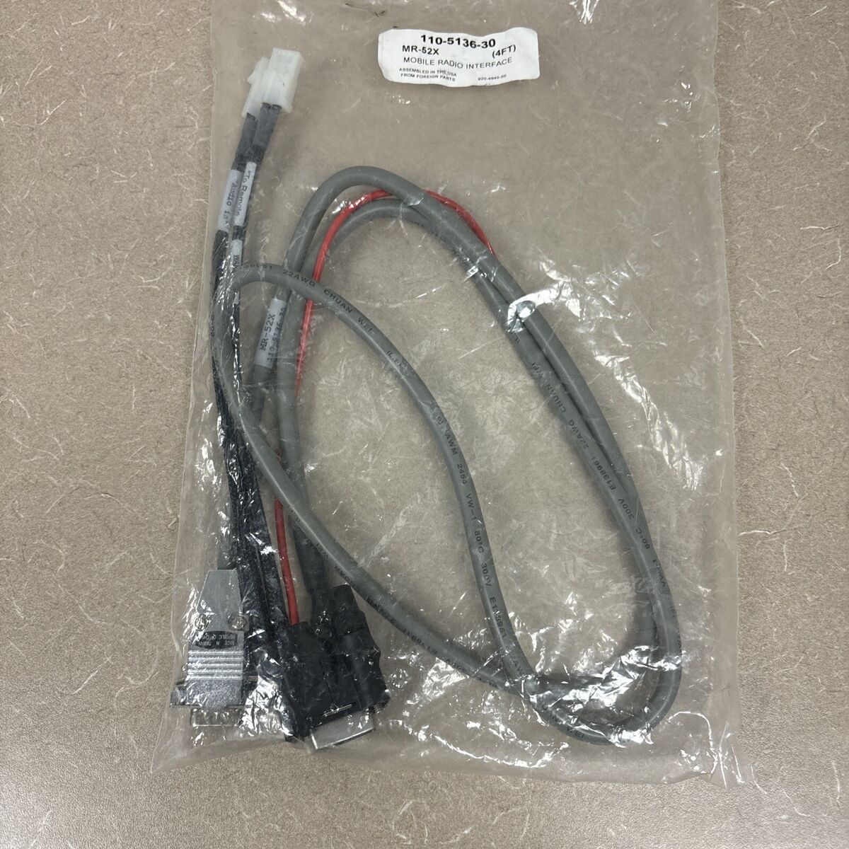 FireCom MR-52X (4ft) Mobile Radio Interface p/n 110-5136-30 FireCom MR-52X (4ft) Mobile Radio Interface p/n 110-5136-30