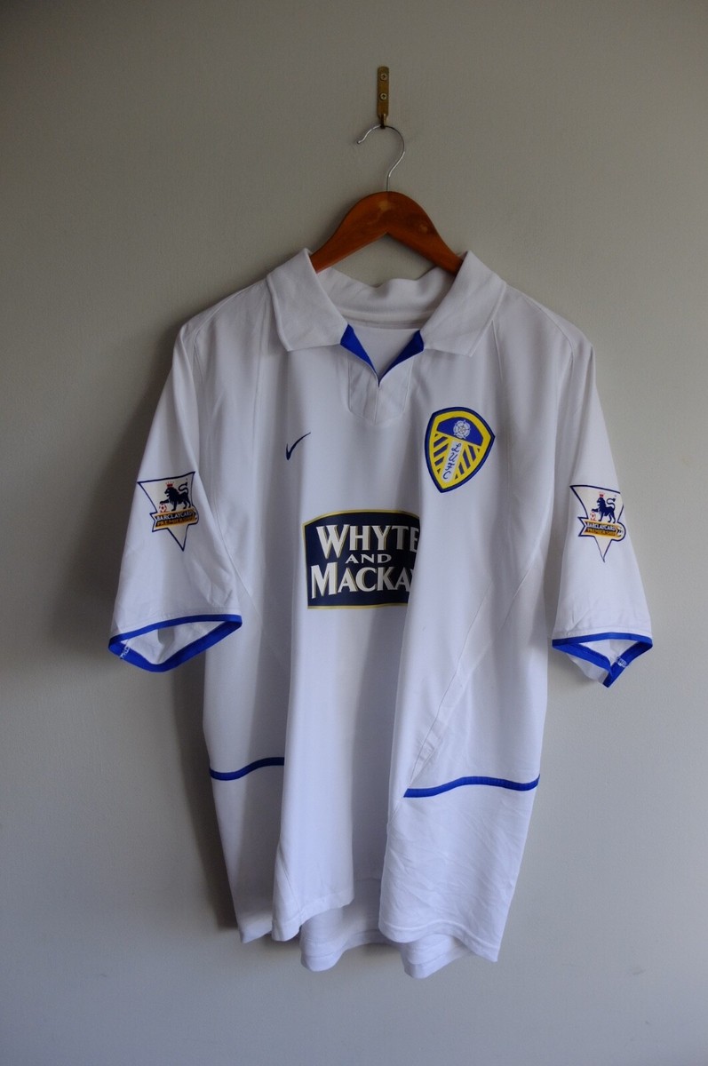 Leeds United Mackay Nike FC home shirt jersey 2003 - 04