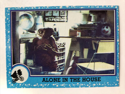 Topps E.T. Extra Terrestrial 1982 Trading Card Alone In The House 22