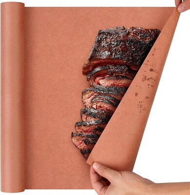 Pink Butcher Paper Roll 15'' X 433'' Butcher Paper for Brisket Smoking Meat BBQ