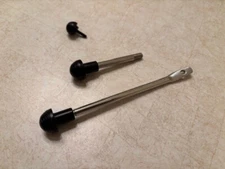 GM COLUMN DRESS UP KIT W/BLACK 1940 FORD STYLE KNOBS by PRO-BILT Hot Rod Parts!