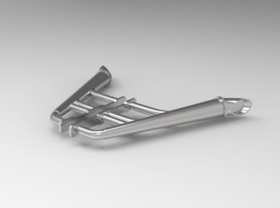1:16 3d printed custom headers for the small block Chevy