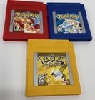 Nintendo Gameboy Pokemon Red, Blue & Yellow Lot Authentic New Battery Tested