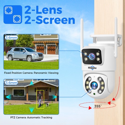 WS318 6MP Dual-Lens Wall Mount U0Z2 - Picture 4 of 12