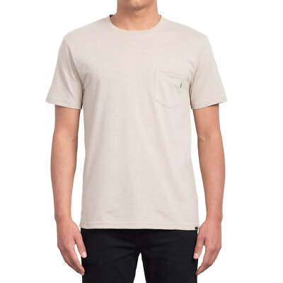Volcom Heather Pocket T-Shirt oatmeal - T-Shirt mit Brust-Tasche