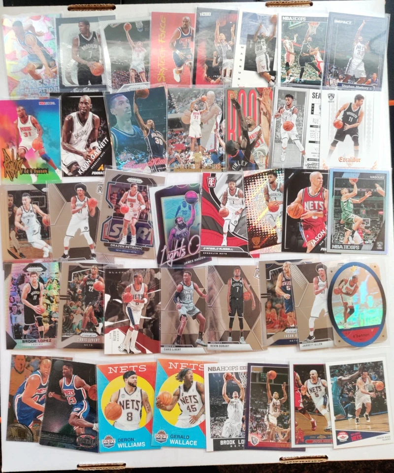 (160x) NETS Nueva Jersey / Brooklyn ENORME LOTE - Kyrie DURANT KIDD - PRIZM - Novato Foto 2 de 4