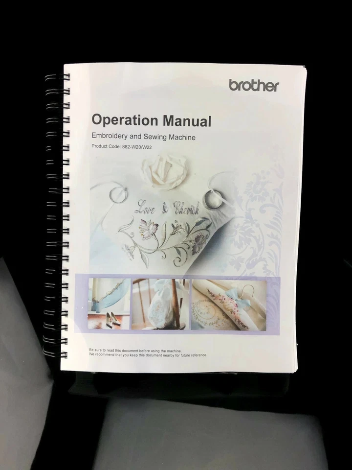 Brother Dream Machine 2 DM2 V8550D Instrucciones Bobina Encuadernado Color Reimpresión Foto 4 de 4