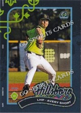 2023 Hillsboro Hops Avery Short RC Rookie Arizona Diamondbacks Minor League