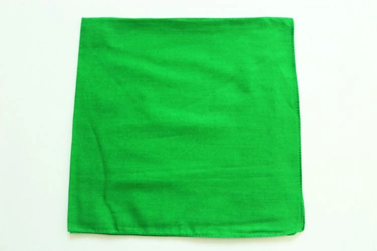 Bufanda Bandana Teñida de Algodón - Pañuelo Color Sólido Diadema Accesorio para la Cabeza Foto 3 de 4