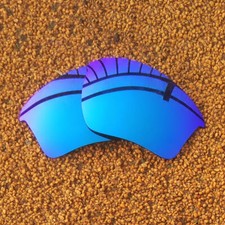 US Polarized Lenses Replacement for-OAKLEY Half Jacket 2.0 XL - Ice Blue Mirror