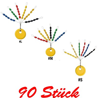 90 x Gummistopper für Posen Waggler Angelzubehör Posenstopper Schnurstopper 