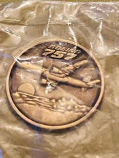 Vintage 1982 Boeing 757 Rollout Challenge Medal Coin NIP Commemorative Sealed