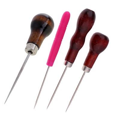4 Stck./Set Leder Handwerk Ahle Hand Nähen Stanzen Loch Pin Nähen Werkzeug