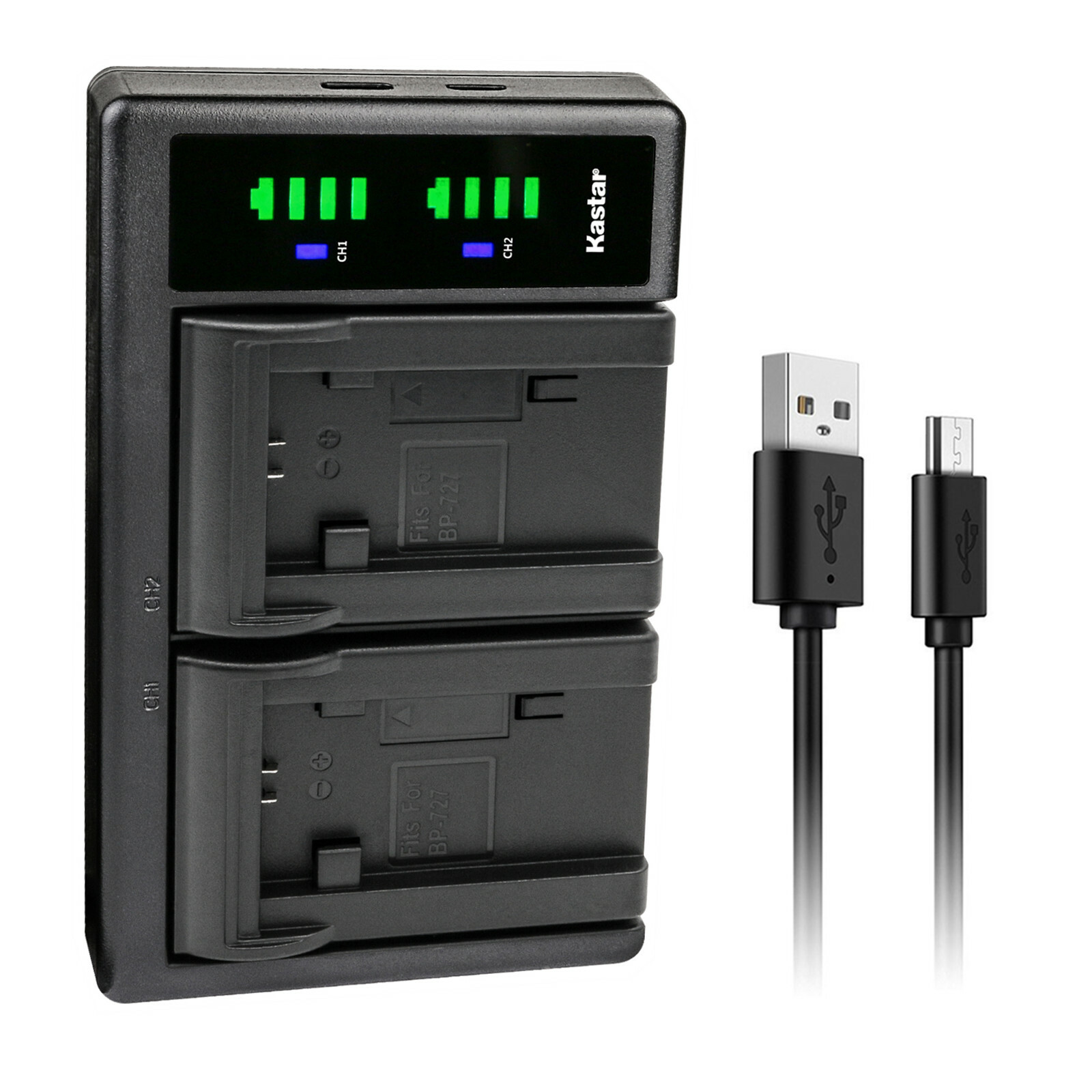 Kastar Battery LTD2 Charger for Canon BP-727 CG-700 Canon VI