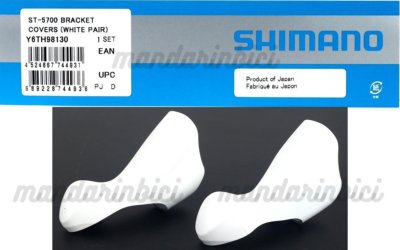 Shimano 105 ST-5700 STI Lever Bracket White Cover Pair/Hood