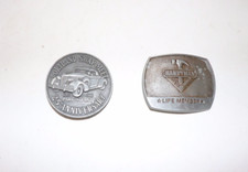 HANDYMAN CLUB OF AMERICA Lifetime Member 1995 Vtg Belt Buckle 3.25  x 2.5  Pewter