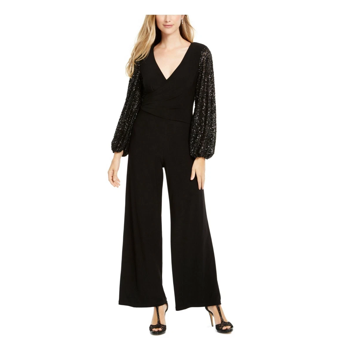 Adrianna papell jumpsuit black 2025