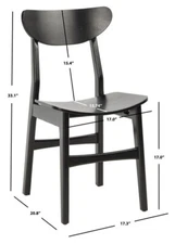 Safavieh LUCCA RETRO DINING CHAIR, Reduced Price 2172737673 DCH1001G-SET2