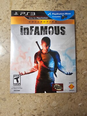 Infamous 1 PS3 PlayStation 3 Paper Sleeve Brand New Sealed
