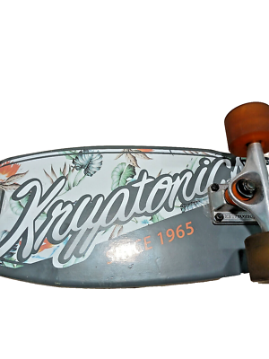 レトロボード Vintage kryptonic classic skate board gray orange bravo sport 10