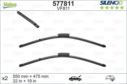 574193 VALEO SILENCIO VM110 Tergicristalli 550 mm al lato