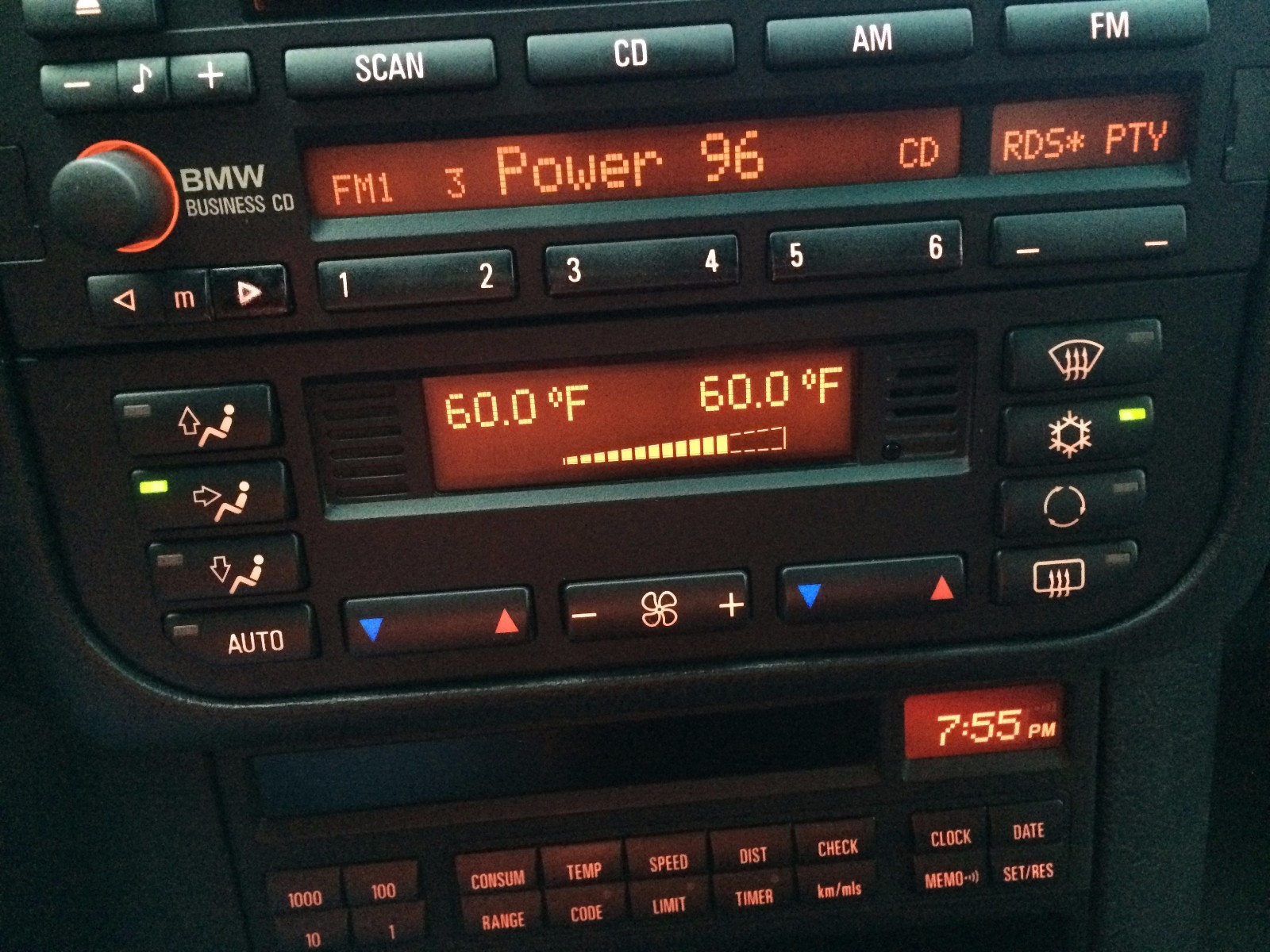 BMW E36 OEM DIGITAL CLIMATE CONTROL 1996 1999 318i 323i 328i M3 AC