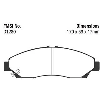 Передние тормозные колодки EBC DP41801R Yellowstuff для Honda Pilot 2009-2018 годов выпуска - Изображение 4 из 4