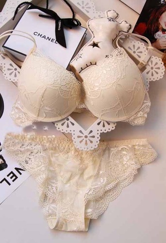Mujeres Sujetador de Encaje Set Sujetador Push Up Sexy Encaje Calzoncillos Lencería Cómoda Ropa Interior - Imagen 19 de 70