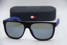 NEW TOMMY HILFIGER TH 1277/S FB123 BLACK BLUE AUTHENTIC SUNGLASSES W/CASE 57-15