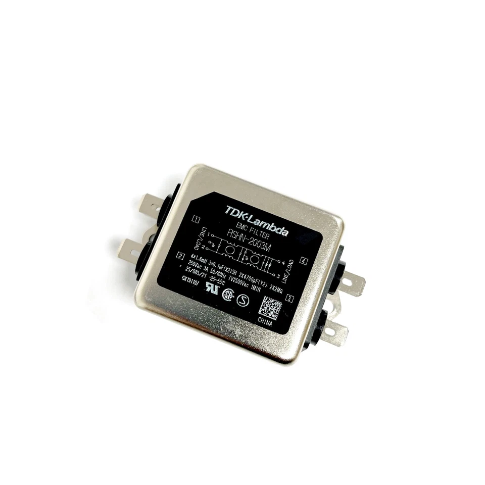 TDK-Lambda EMC FILTER RSHN-2003M 2X4700 pF 250Vac 3A 50/60Hz TV2500Vac New - Image 2 of 3