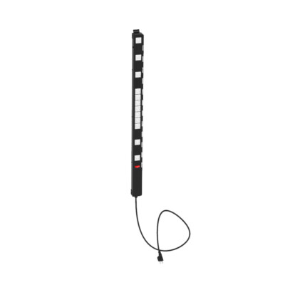 Penn Elcom 12-Way Slim Vertical Mount PDU Power Strip for Home /Office  PDU12-US