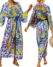 NEW Lady Godiva Inspired Robe Wrap Beach Summer One-Size Long Avant Garde