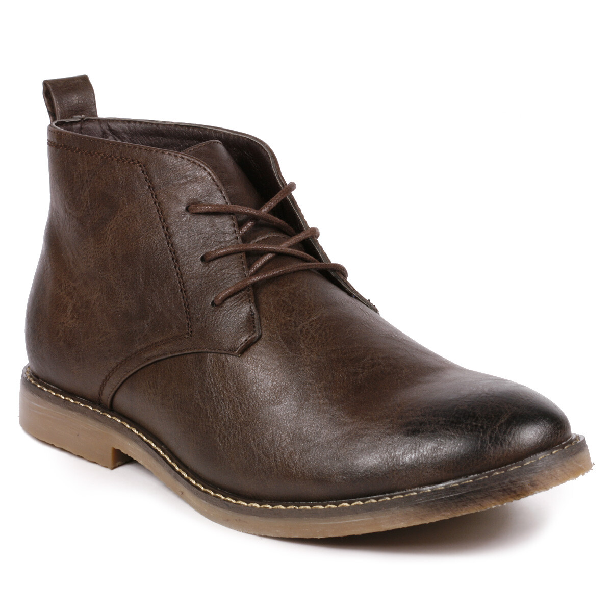 Brown Men's Lace up Formal Dress Casual Oxford Ankle Boots | eBay