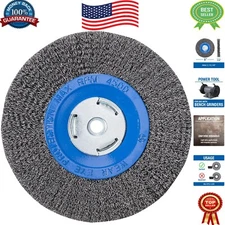 Heavy-Duty 8" x 3/4" Crimped Wire Wheel - Perfect for Angle and Bench Grinders