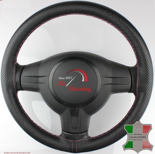PER ACURA TSX 09-09 PERF COPRIVOLANTE IN PELLE, BORDEAUX 2 PUNTI - Foto 3 di 7