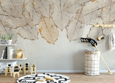 3D Leaf Texture ZHU7658 Wallpaper Wall Mural Removable Self-adhesive Zoe