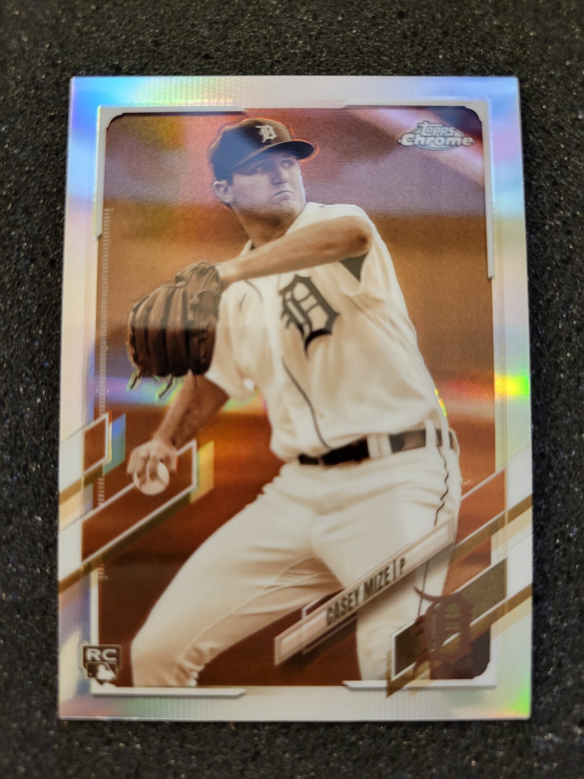 Casey Mize 2021 TOPPS CHROME SEPHIA ROOKIE RC REFRACTOR #4 DETROIT TIGERS!