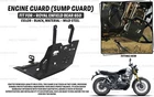 Black Sump Guard Fit "For Royal Enfield Bear 650 (Engine Guard)"