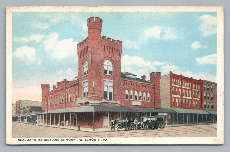 Seaboard Market & Armory PORTSMOUTH Virginia Antique Postcard1920s eBay
