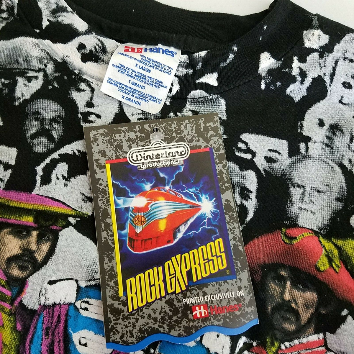 Vintage Winterland The Beatles All Over Print Double Sided TShirt