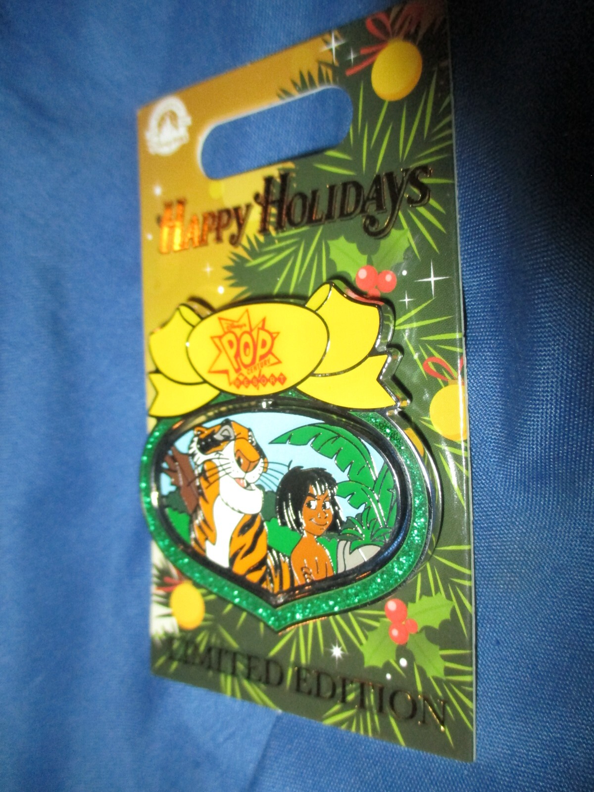 POP CENTURY RESORT Disney Parks Christmas 2022 Pin~Jungle Book Mowgli Shere Khan