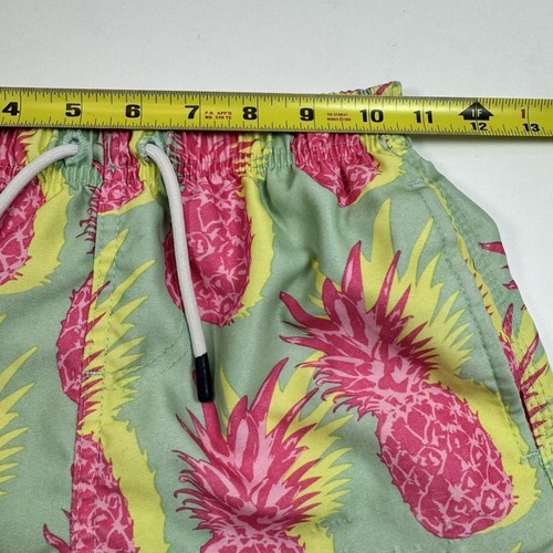 SPICY TUNA Boys Mesh Lined Swim Trunks Neon Pineapple Size 8 - Picture 6 of 16