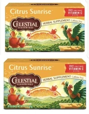 Celestial Seasonings Tea Vitamin C Shine.20 tea bags. (pack of 2)