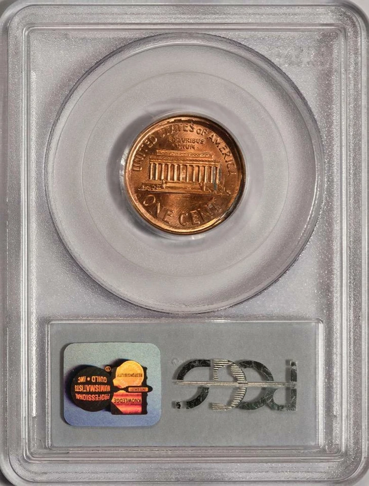 1995 PCGS MS64RD Most Unusual Rotated Double Struck Cent Mint Error Two Dates - Image 4 of 4
